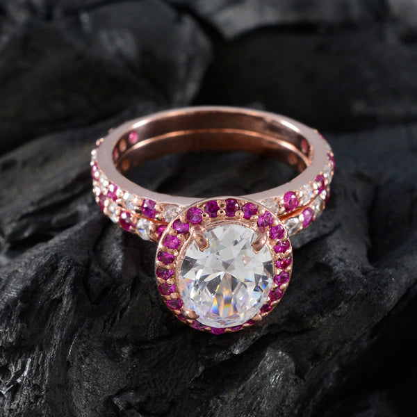 Ruby CZ Halo Latin American 925 Silver Red Gemstone Slim propsel Ring Jewellery