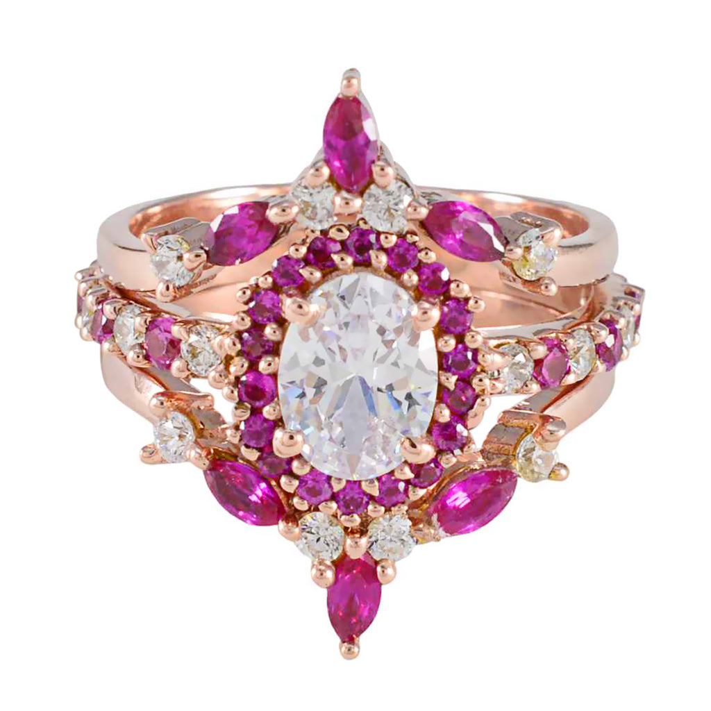 Ruby CZ Halo Indian 925 Sterling Silver Red Gems Whisper thin propsel Ring Jewelry