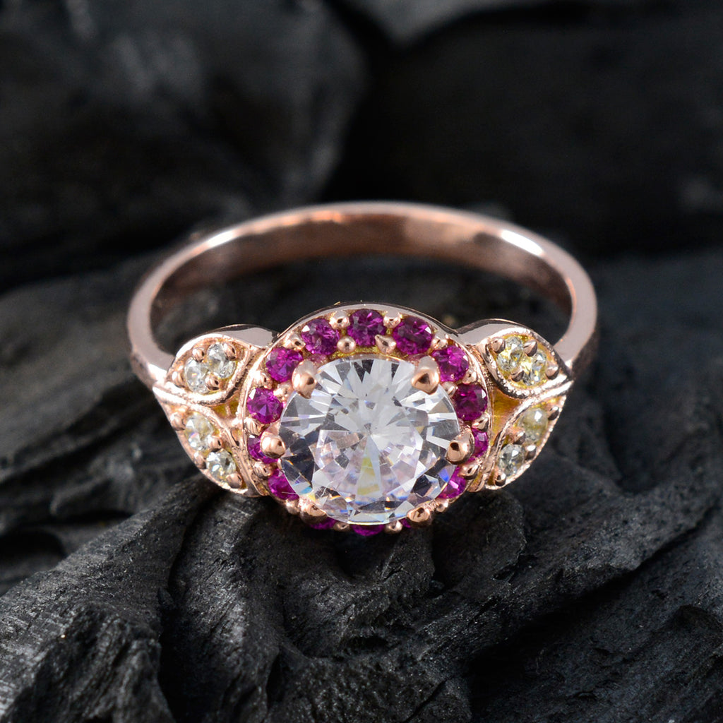 Ruby CZ Halo American 925 Silver Red Gems Delicate Fairytale Ring Jewellery