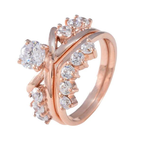 White CZ multiple Latin American Silver White Gemstone Minimal Engagement Ring Jewellery