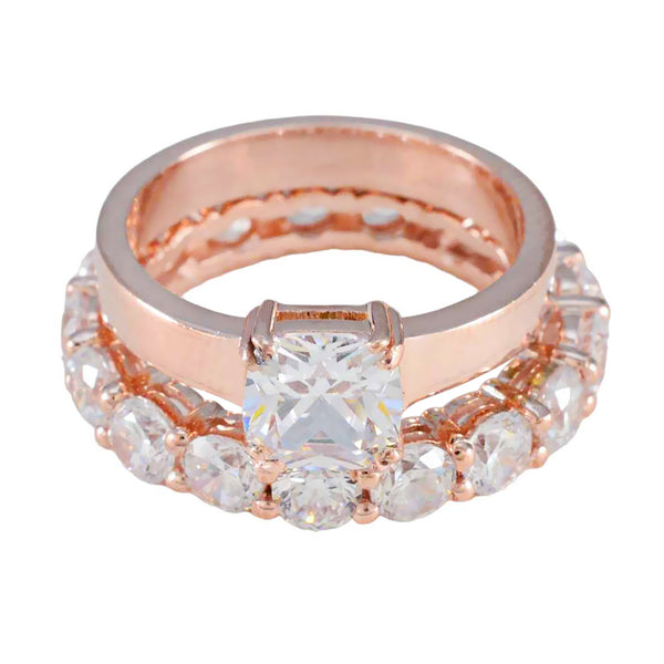 White CZ multiple Korean 92.5 Silver White Gemstone Eye catching wedding Ring Jewelry