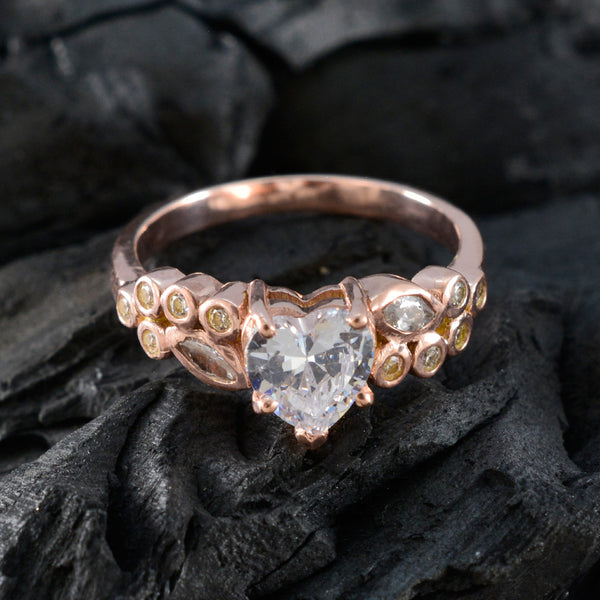 White CZ Halo American 92.5 Silver White Gems Whisper thin Heart Ring Jewellery