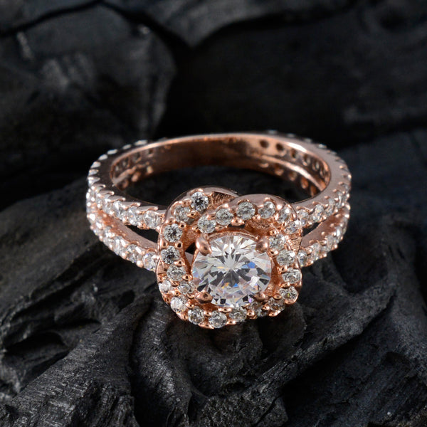 White CZ Halo Latin American 925 Silver White Gemstone Whisper thin Engagement Ring Jewellery