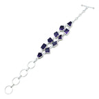 Amethyst Beginning of Oktoberfest Minimal Purple Silver Links Bracelet