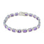 Amethyst Burns Night Minimal Purple Sterling Silver Tennis Bracelet