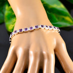 Amethyst Camera Day Classic Purple 92.5 Silver Tennis Bracelet