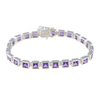 Amethyst Camera Day Classic Purple 92.5 Silver Tennis Bracelet