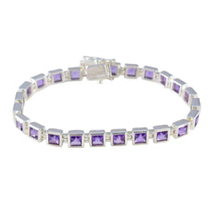 Amethyst Camera Day Classic Purple 92.5 Silver Tennis Bracelet