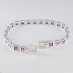 Amethyst Camera Day Classic Purple 92.5 Silver Tennis Bracelet