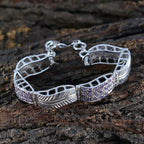 Amethyst Chanoeka Versatile Purple Silver Tennis Bracelet