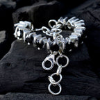 Black Onyx Click Frenzy Mayhem Minimal Black 925 Silver Tennis Bracelet