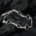 Black Onyx Coffee Day Dainty Black Sterling Silver Links Bracelet