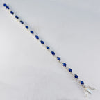 Blue Supphire CZ Cyber Monday Minimal Blue 925 Silver Tennis Bracelet
