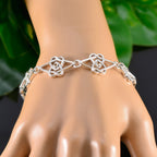 Citrine Glamour Featherlight Yellow 925 Silver Links Bracelet