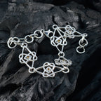 Citrine Glamour Featherlight Yellow 925 Silver Links Bracelet