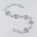 Citrine Glamour Featherlight Yellow 925 Silver Links Bracelet