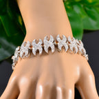 Citrine Glastonbury Festival Classic Yellow Silver Tennis Bracelet