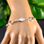 Citrine Global Day of Parents Slim Yellow Sterling Silver Links Bracelet