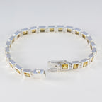 Citrine Good Friday Classic Yellow Sterling Silver Tennis Bracelet
