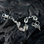 Green Amethyst Day of Light Slim Light Green Sterling Silver Links Bracelet