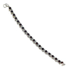 Garnet Labour Day Eye-catching Red 925 Silver Tennis Bracelet