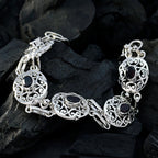 Garnet London Fashion Week Slim Red Sterling Silver Links Bracelet