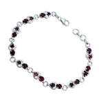 Garnet Marketing Creators Day Tiny Red Silver Links Bracelet