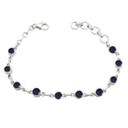 Iolite Oktoberfest Stuttgart Dainty Blue 925 Silver Links Bracelet