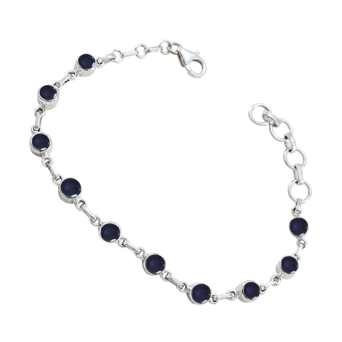 Iolite Oktoberfest Stuttgart Dainty Blue 925 Zilveren Schakelarmband Secundaire afbeelding