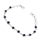 Iolite Oktoberfest Stuttgart Dainty Blue 925 Silver Links Bracelet