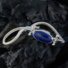 Lapis Lazuli Parents Day Featherlight Blue 925 Silver Chain Bracelet