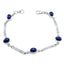 Lapis Lazuli Pentecost  Sunday? Featherlight Blue 925 Silver Links Bracelet