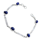 Lapis Lazuli Pentecost  Sunday? Featherlight Blue 925 Silver Links Bracelet