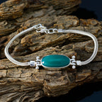 Malachite Popcorn Lovers Day Featherlight Green Silver Chain Bracelet