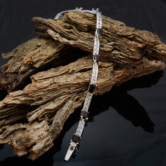 Bracciale tennis in argento rosso piccolo con promozione Garnet