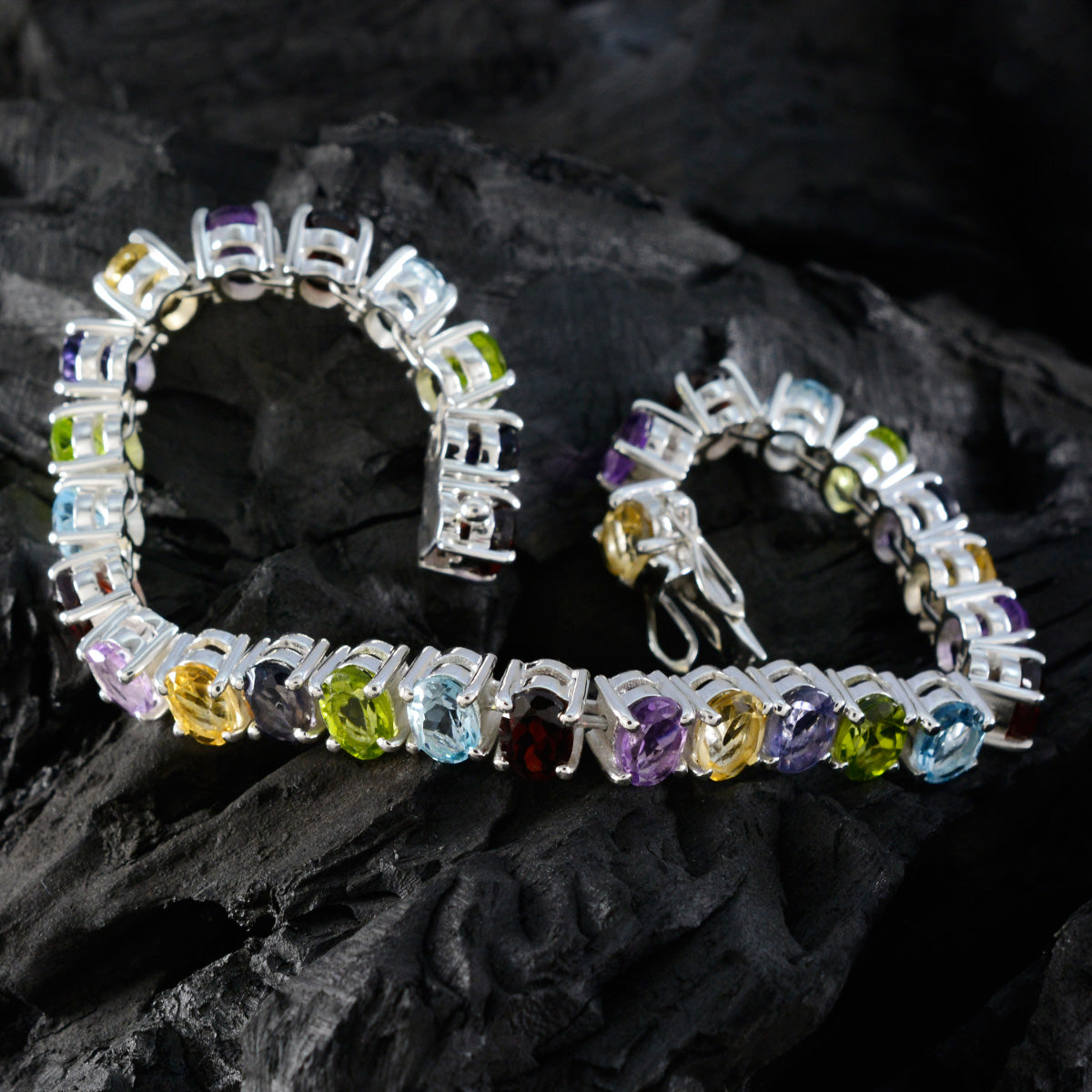 Multi Red Carpet Versatile Multi Silver Tennis Bracelet