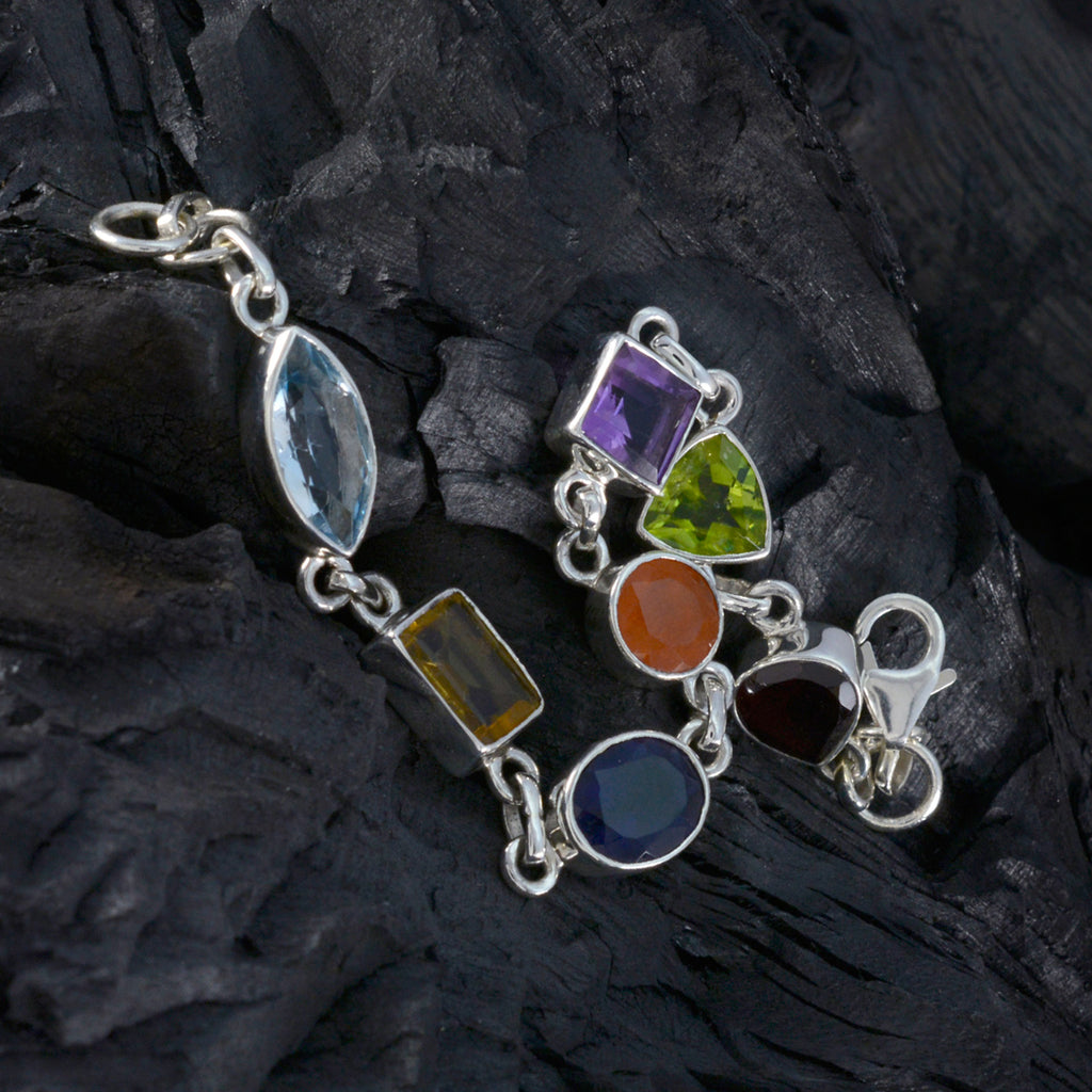 Multi Remembrance Sunday Minimal Multi Silver Links Bracelet