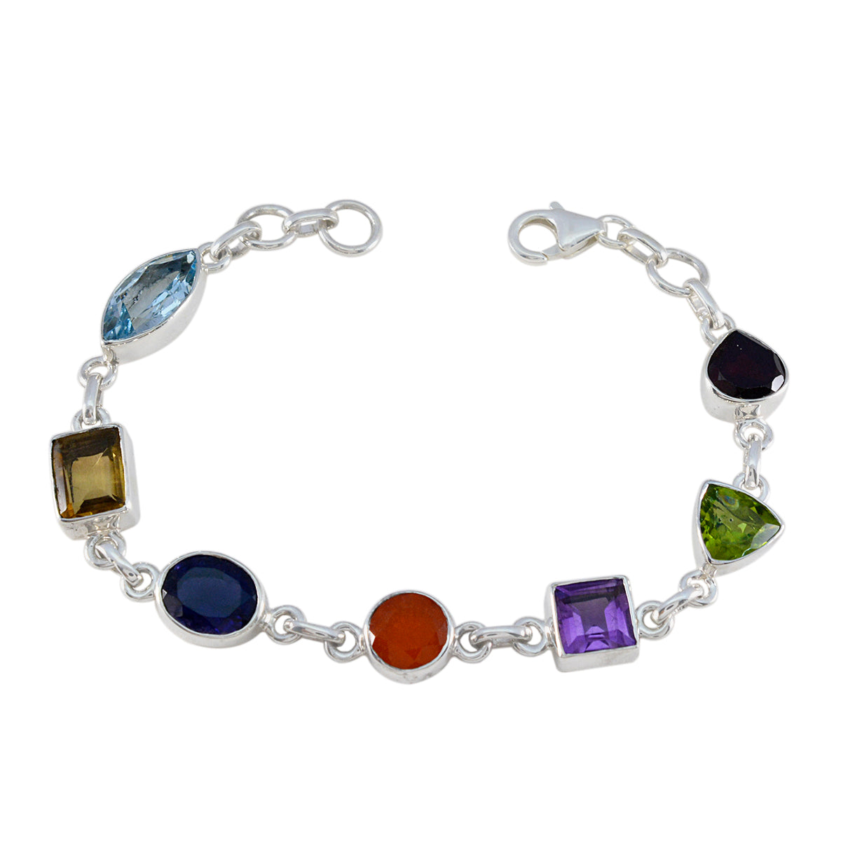 Multi Remembrance Sunday Minimal Multi Silver Links Bracelet