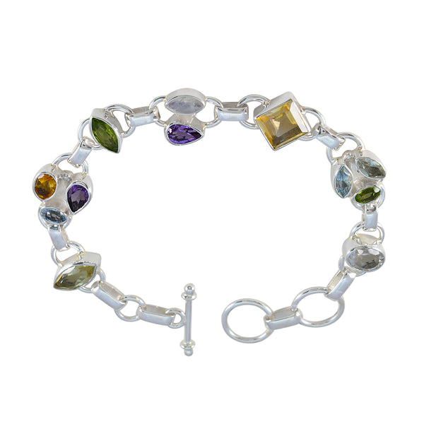 Multi Retirement Classic Multi Sterling Silver Links Bracelet