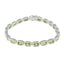 Peridot Silver Week Minimal Green Silver Tennis Bracelet