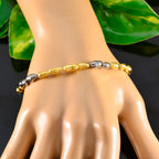 Plain Small Business Saturday Minimal Gold 925 Silver Links Bracelet