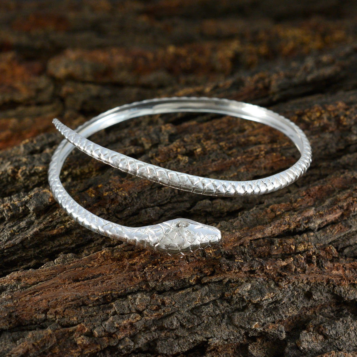 Plain Songkran Featherlight Silver Silver Bangle Bracelet