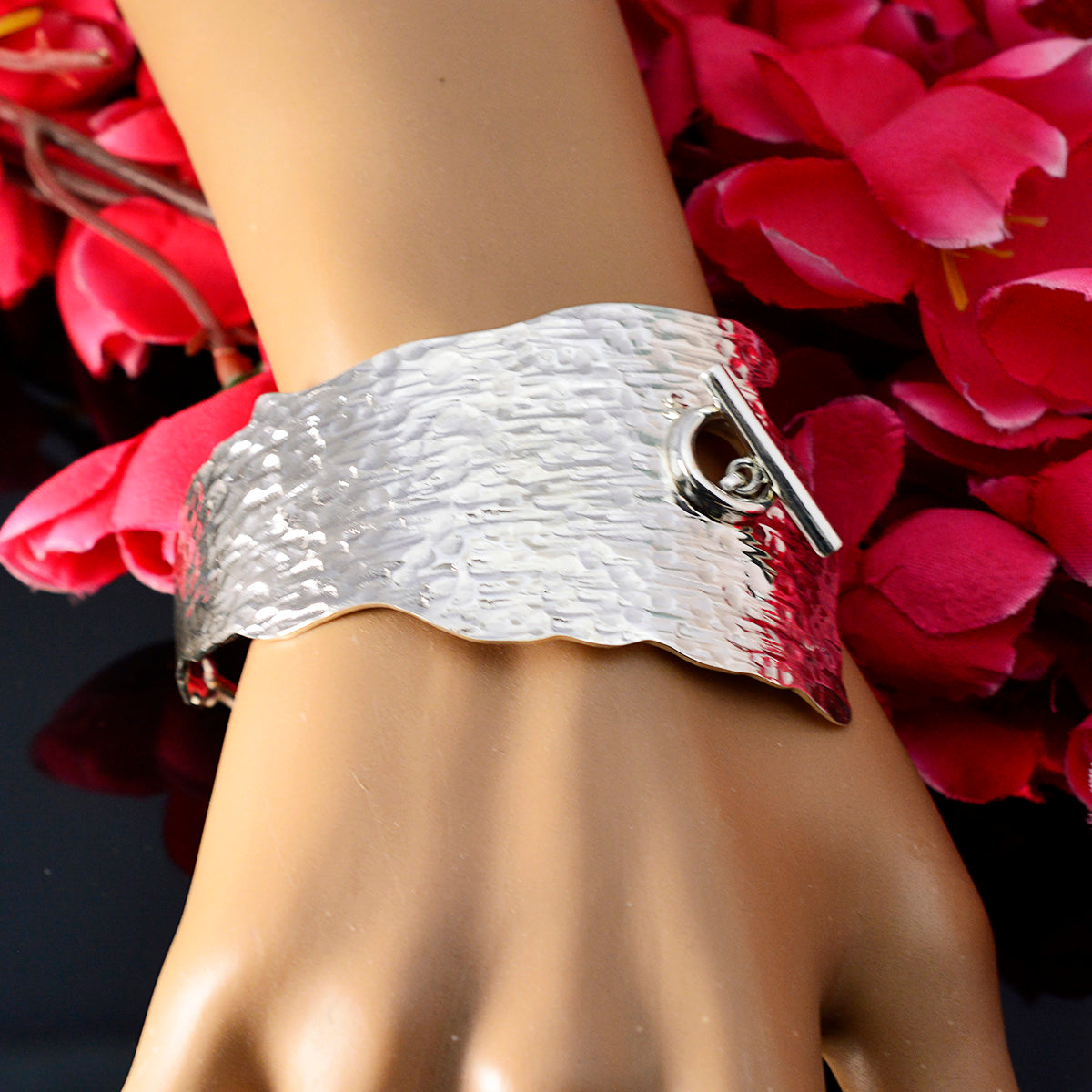 Plain Special Moment Edgy Silver 925 Silver Cuff Bracelet