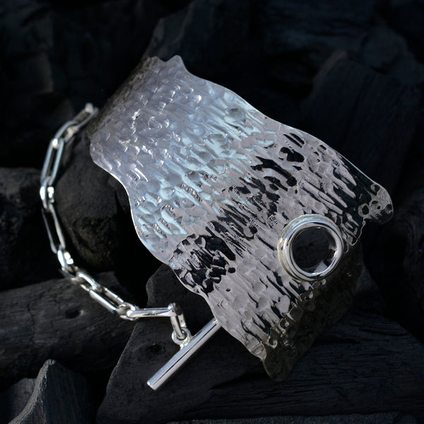 Plain Special Moment Edgy Silver 925 Silver Cuff Bracelet