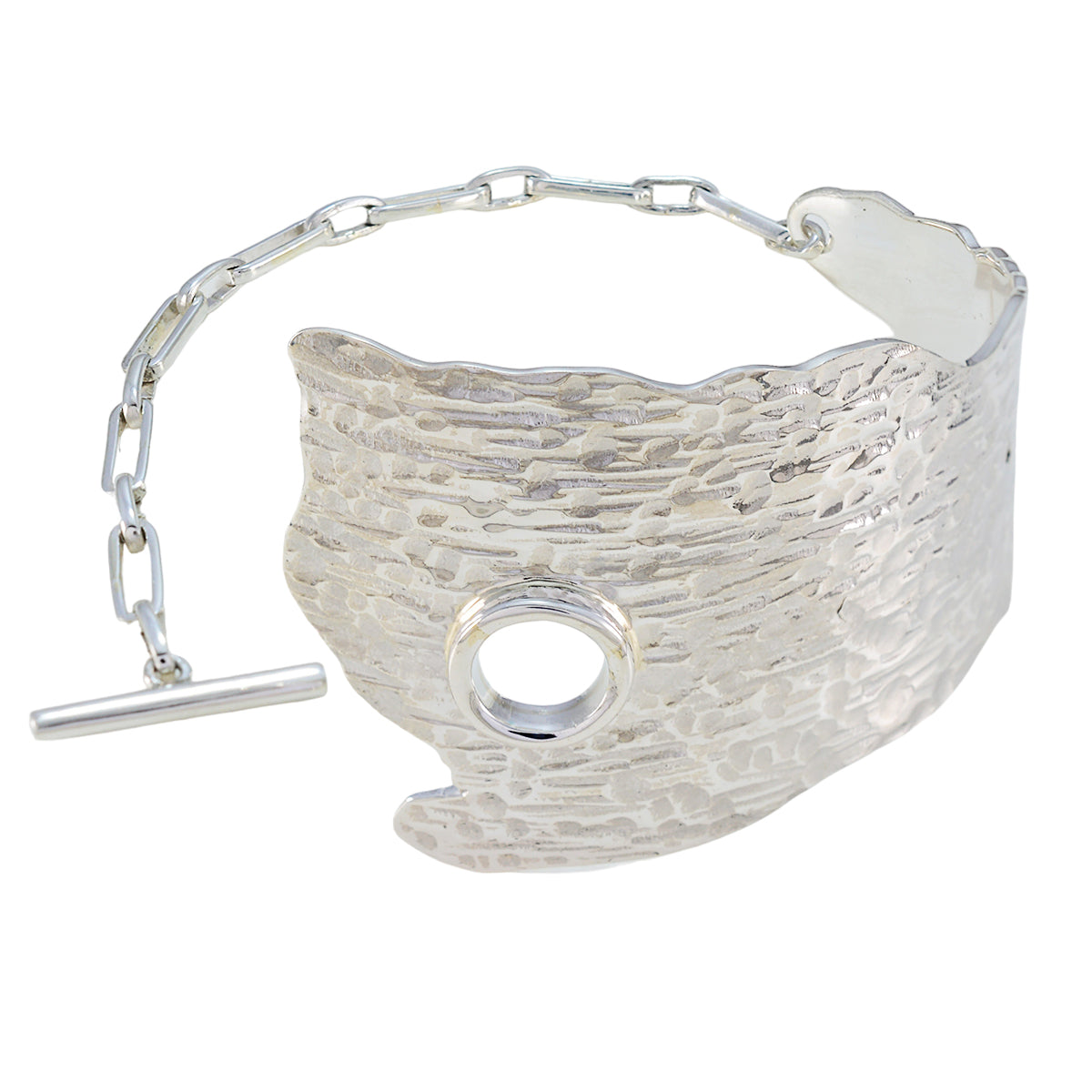 Plain Special Moment Edgy Silver 925 Silver Cuff Bracelet Immagine principale del prodotto