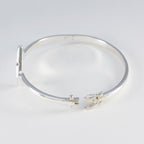 Plain Spring Bank Holiday Minimal Silver Silver Hinged Bangle Bracelet