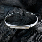 Plain Spring Festival Munich Minimal Silver Sterling Silver Bangle Bracelet