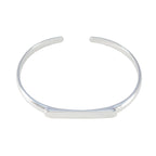 Plain Spring Festival Munich Minimal Silver Sterling Silver Bangle Bracelet