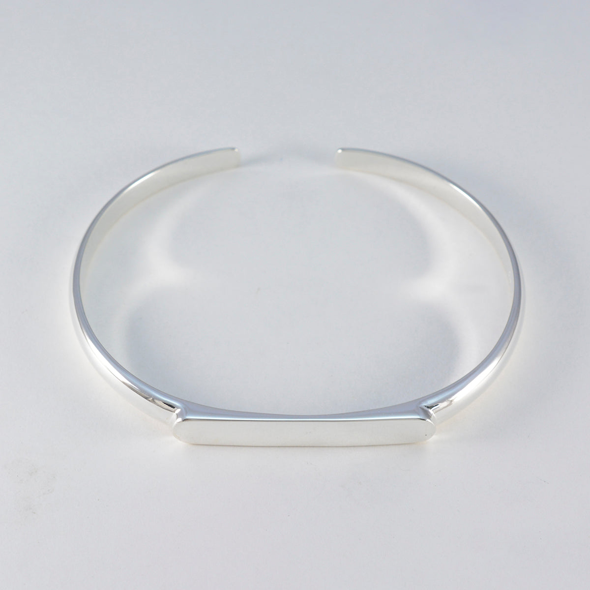 Plain Spring Festival Munich Minimal Silver Sterling Silver Bangle Bracelet Secondary image