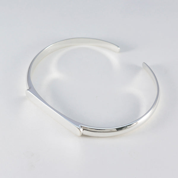 Schlichter Armreif mit Frühlingsfest München Minimal Silber Sterling Silber